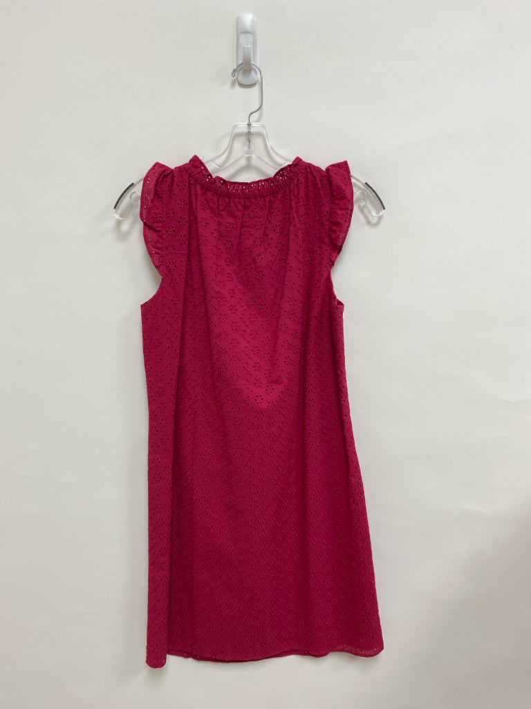 NWT LOFT Size SP Dark Fuchsia Floral Sleeveless Petite Dress