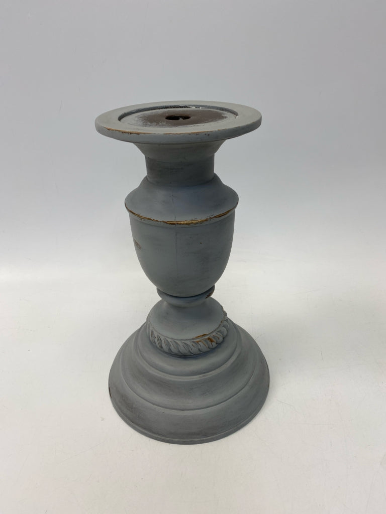 Gray Distressed Candleholder(s)