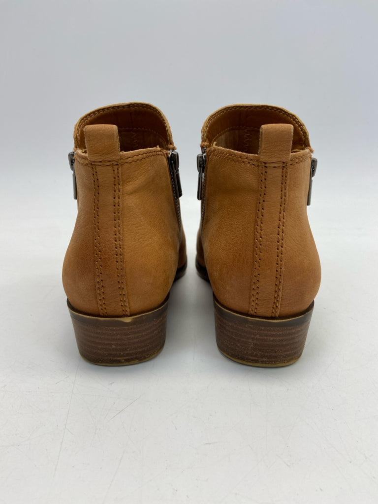 Lucky Brand  Size 10 Camel Zipper Leather Boots