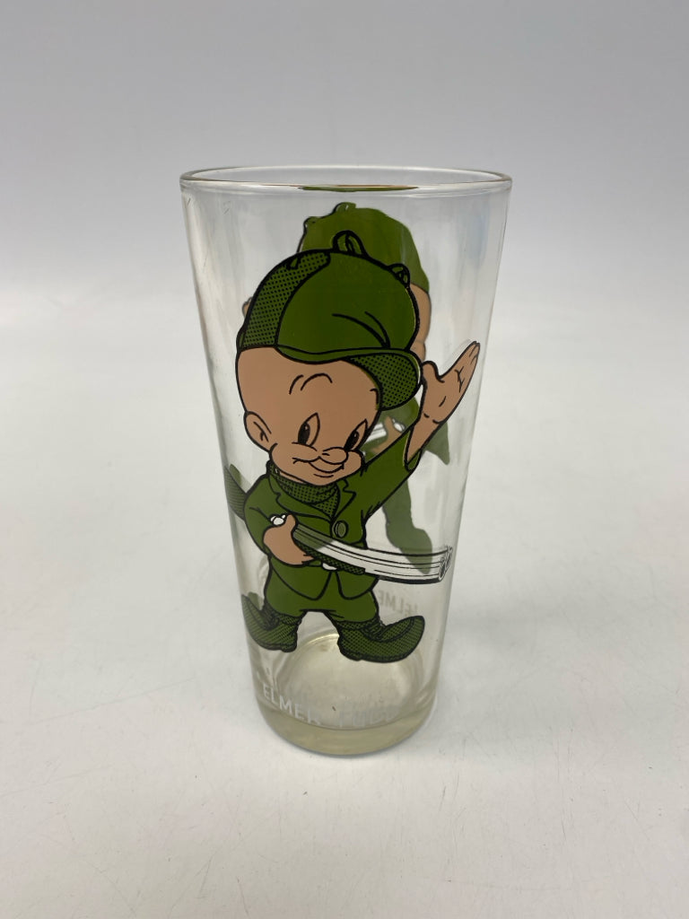 Clear Green/Navy Cartoon Glassware