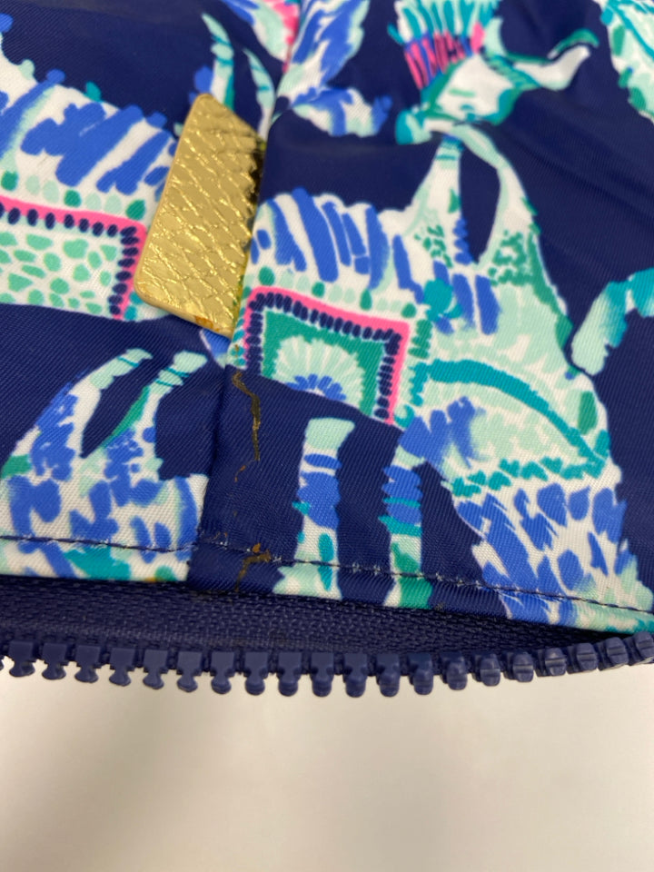 LILLY PULITZER Navy Aqua/Multi Tote Bag
