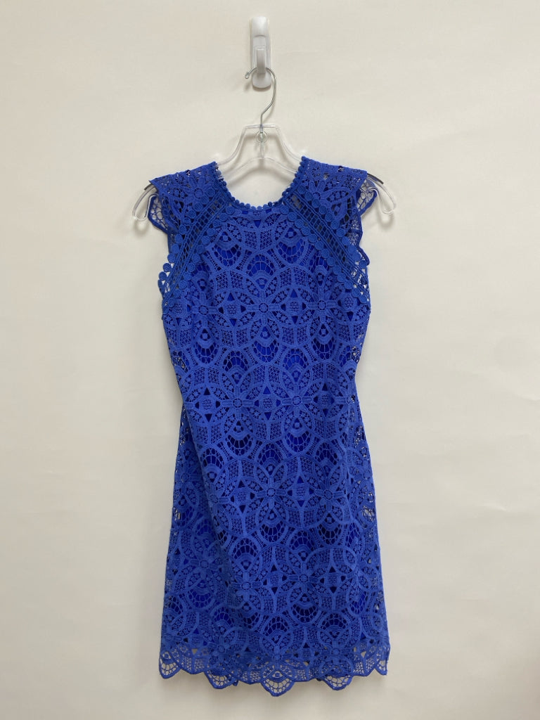 Laundry Size 8 Royal Blue Lace Sleeveless Ladies Dress