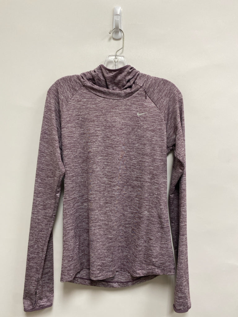 Nike Size S Purple Streaked Hooded Athletic Top