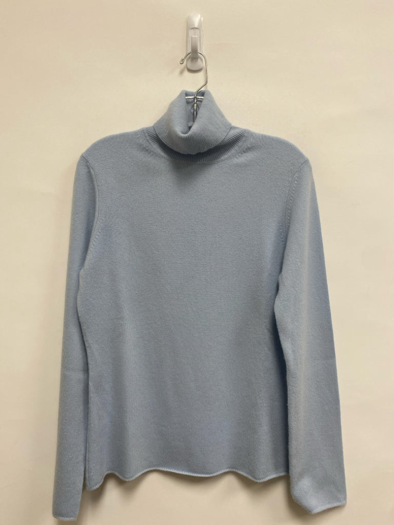 Brooks Brothers Size M Pale Blue Turtleneck Cashmere Ladies Sweater