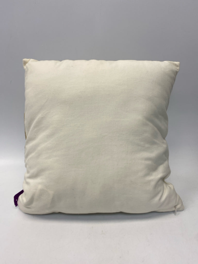 Cream Tan Elephant(s) Pillow