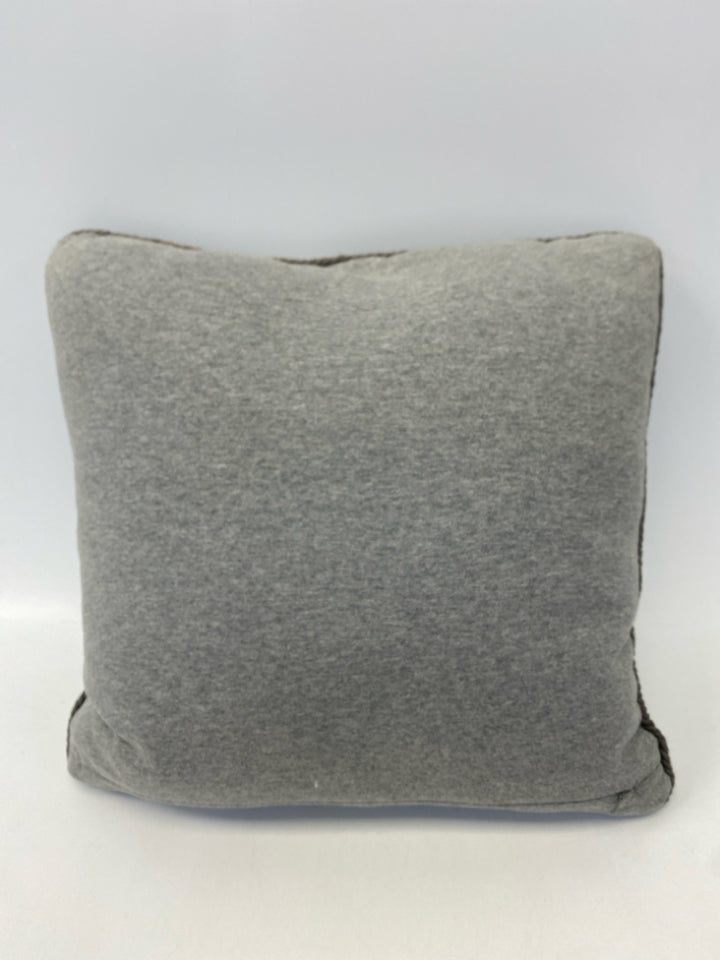 Gray Black Penquin Pillow