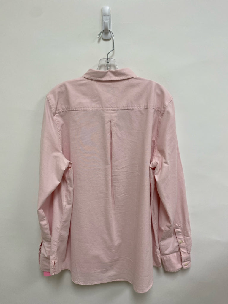 Vineyard Vines  SIZE  16 Pale Pink Button Up Plus Size Top