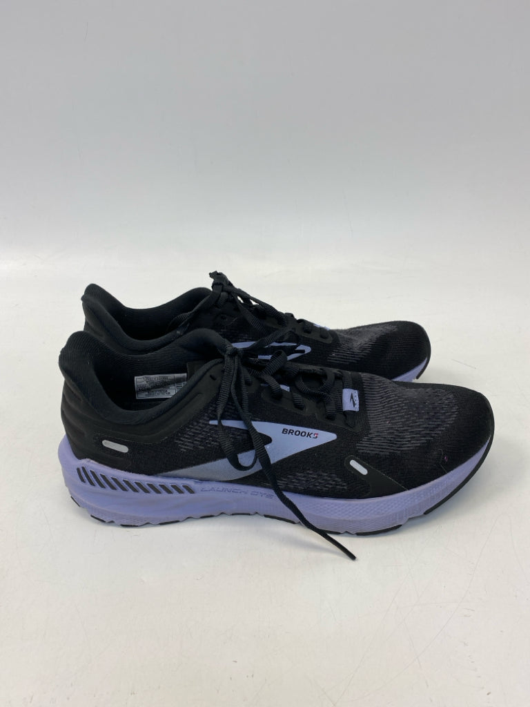 Brooks US Shoe Size 9.5 Black Purple Lace-up Sneakers