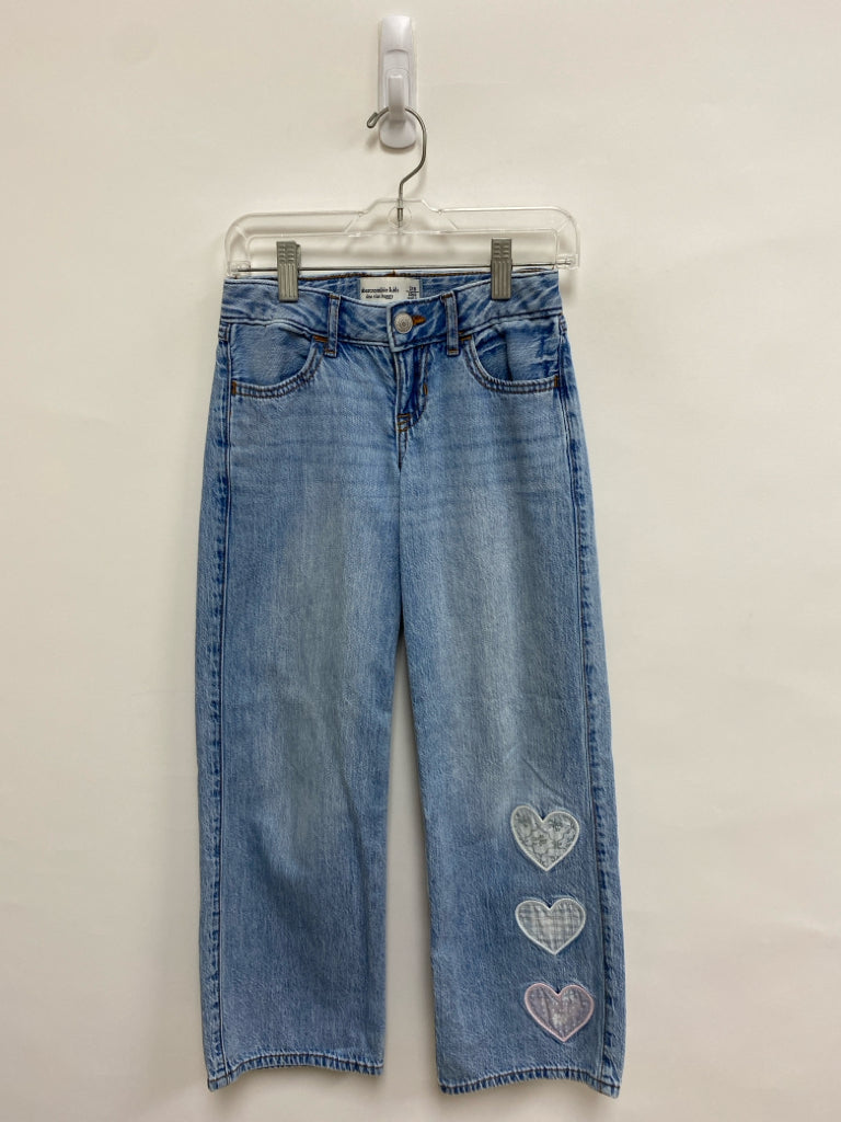 Abercrombie Kids SIZE 7/8 Faded Blue Wide Leg Girl&