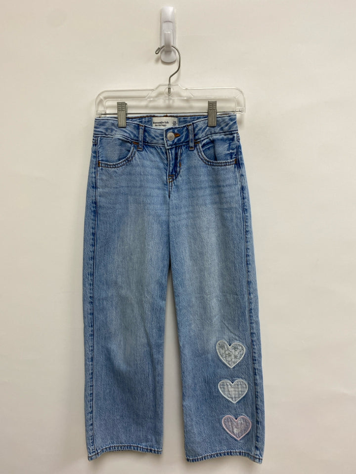 Abercrombie Kids SIZE 7/8 Faded Blue Wide Leg Girl&