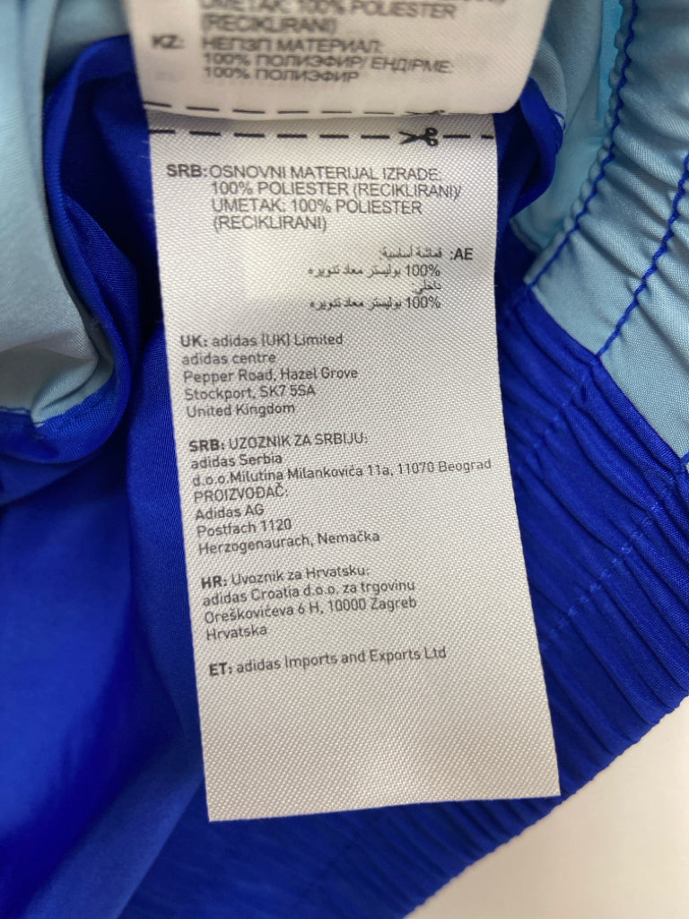 Adidas Size S Royal Blue Blue/Black Zebra Print Athletic 2pc
