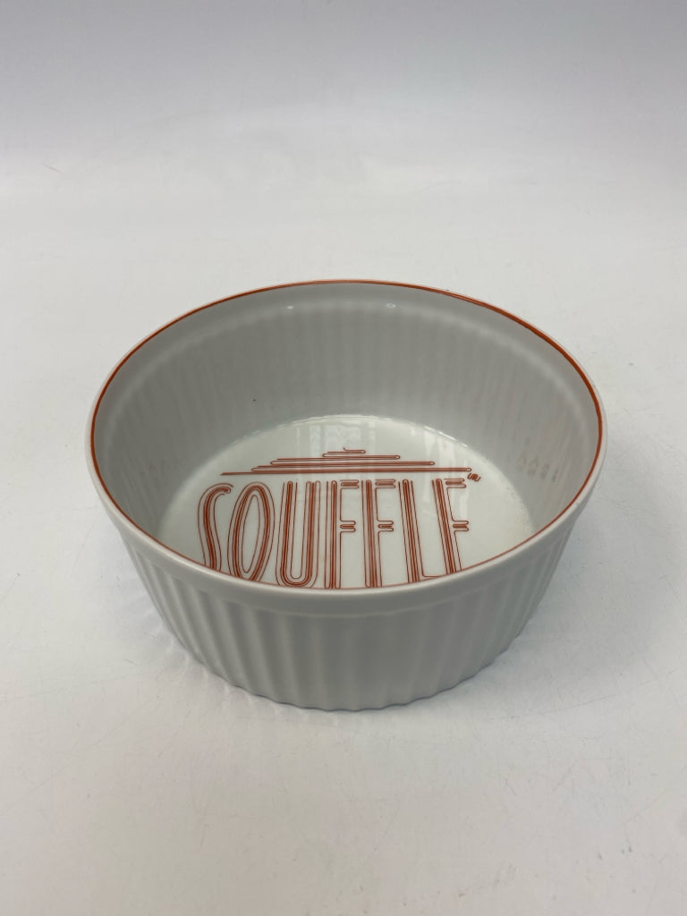 White Orange Words Bakeware