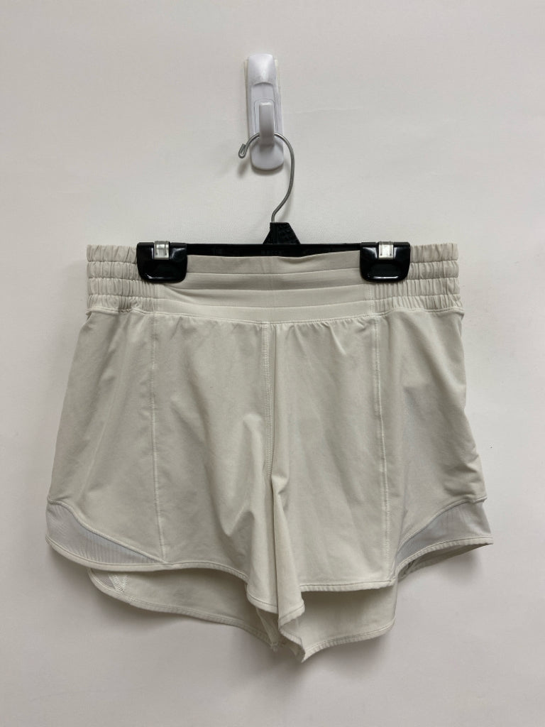 Lululemon Size 6 White Athletic Shorts