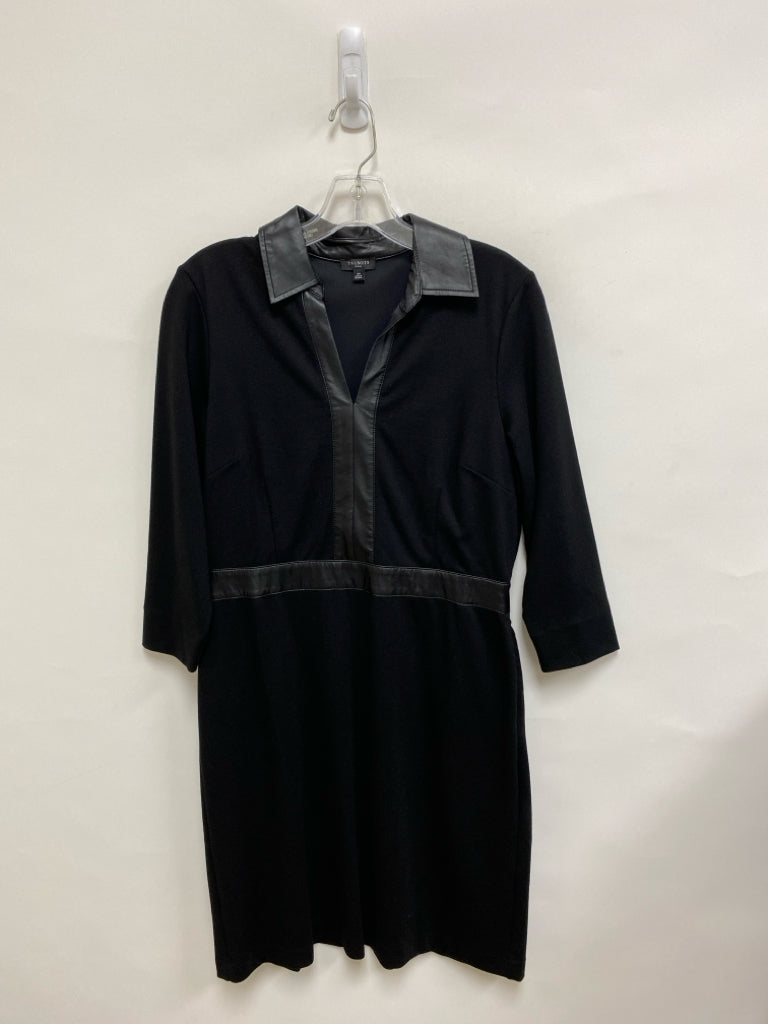 Talbots Size 10P Black 3/4 Sleeve Petite Dress