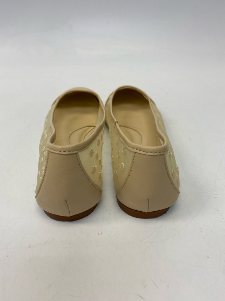 Talbots  Size 7.5 Beige Dot(s) Flats