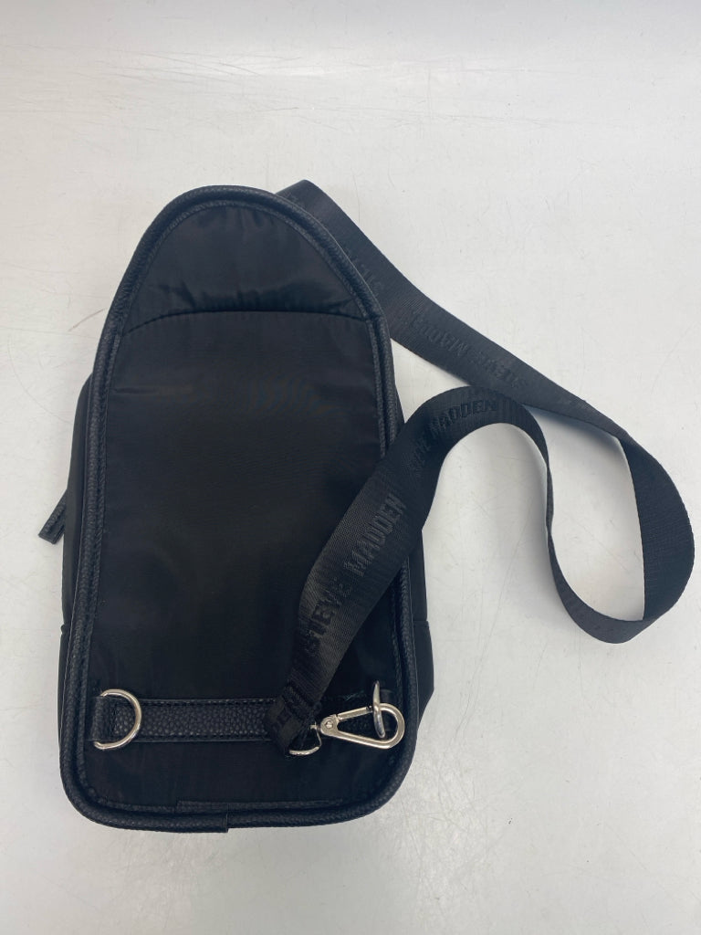 Steve Madden Black Silver Accent(s) Nylon Handbag
