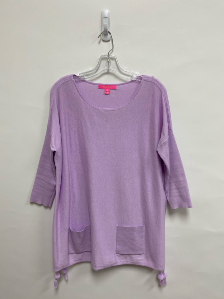 LILLY PULITZER Size S Lavender Pocket(s) 3/4 Sleeve Ladies Sweater