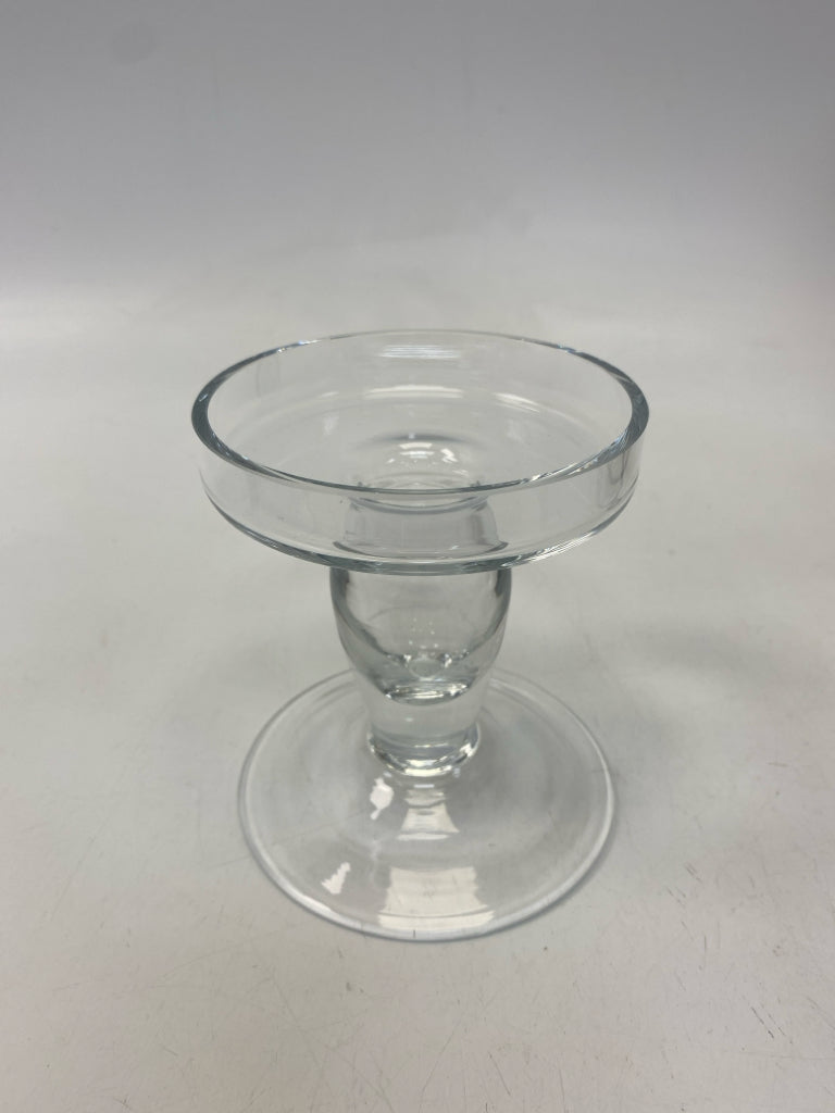 Clear Glass Candleholder(s)