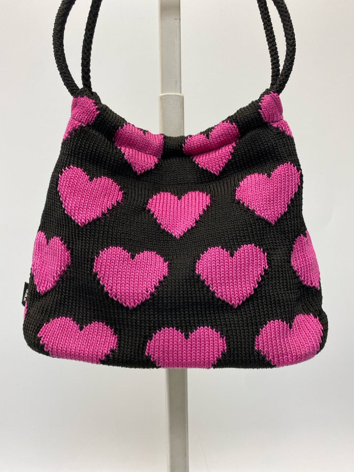 Sak Black Pink Hearts/flowers Handbag