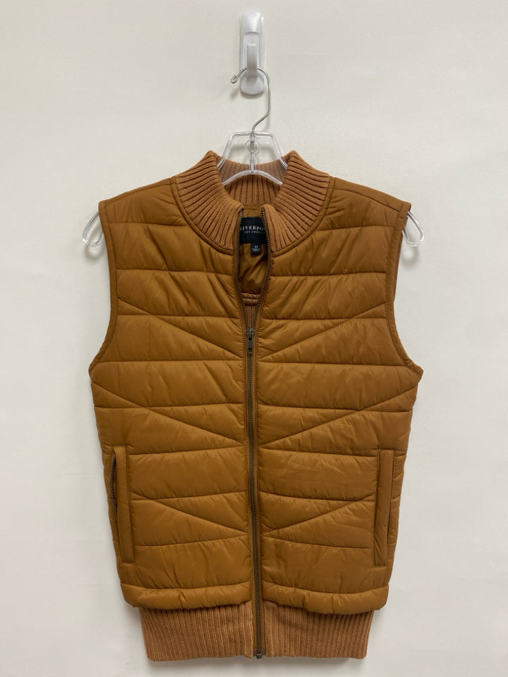 Liverpool Size XS Brown Zip Down Quilted Ladies Vest
