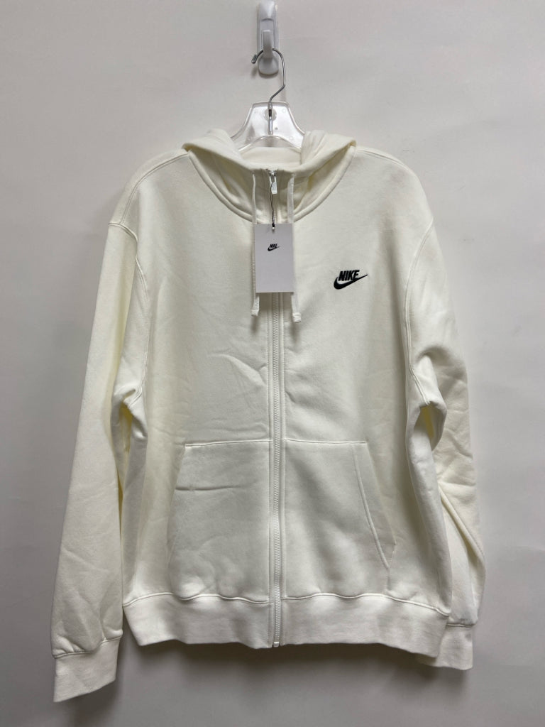 NWT Nike Size L White Hooded Men&