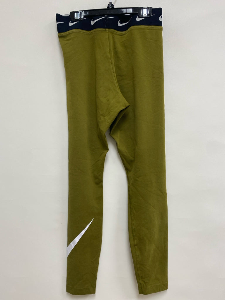Nike Size M Chartreuse Black Athletic Leggings