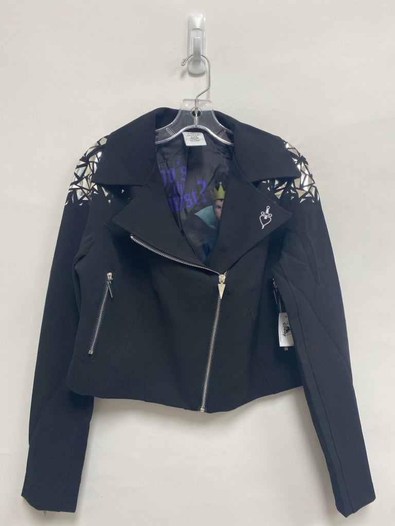 NWT Disney Size S Black Silver Zip Down Ladies Jacket
