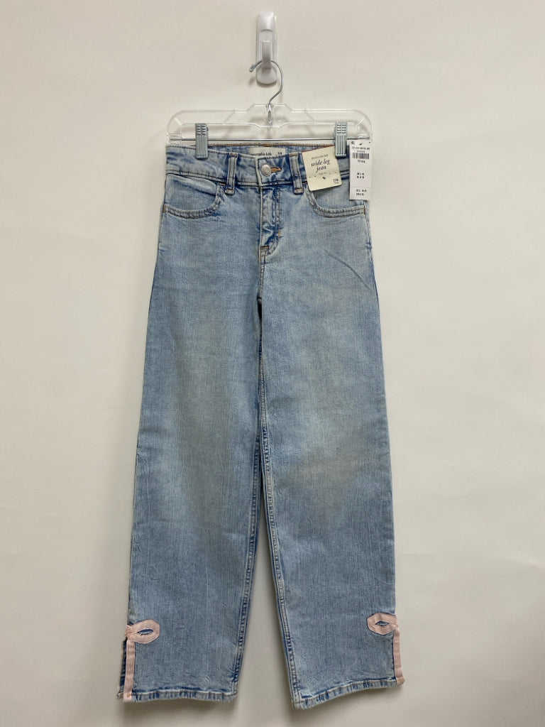 NWT Abercrombie Kids SIZE 7/8 Pale Blue Wide Leg Girl&