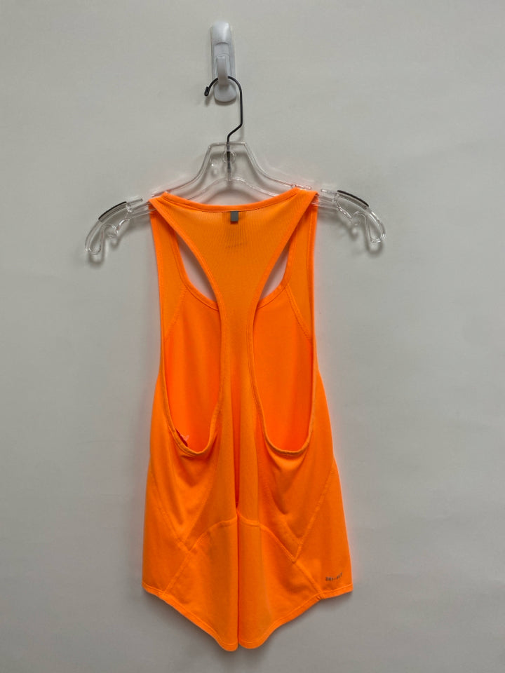 Nike Size S Orange Sleeveless Athletic Top