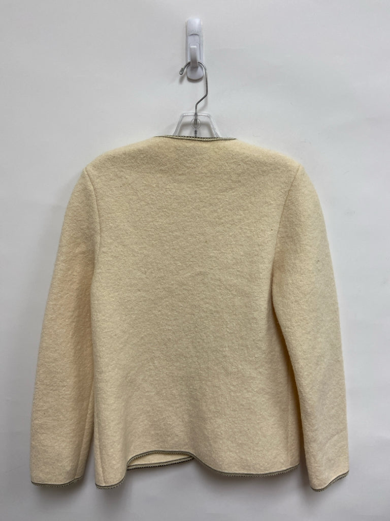 Geiger Size M Ivory Button Up Wool Ladies Jacket