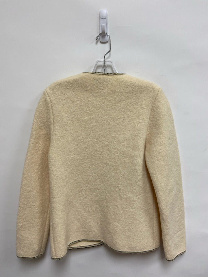 Geiger Size M Ivory Button Up Wool Ladies Jacket