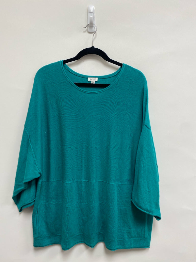 J Jill Size M Turquoise Ladies Sweater