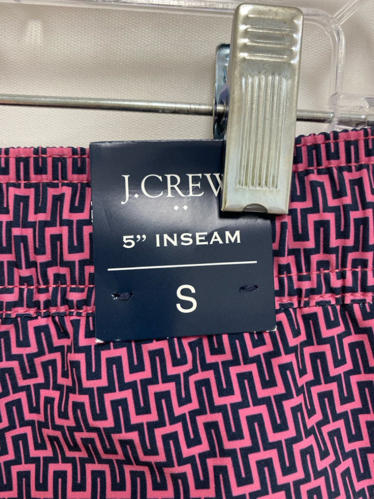 NWT J Crew Size S Pink Navy Print Men&