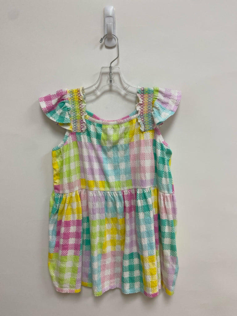 Lands End SIZE 14/16+ White Pastels Checkered Girl&