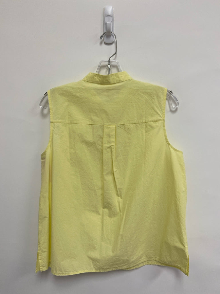 NWT Eileen Fisher Size S Pale Yellow Sleeveless Ladies Top