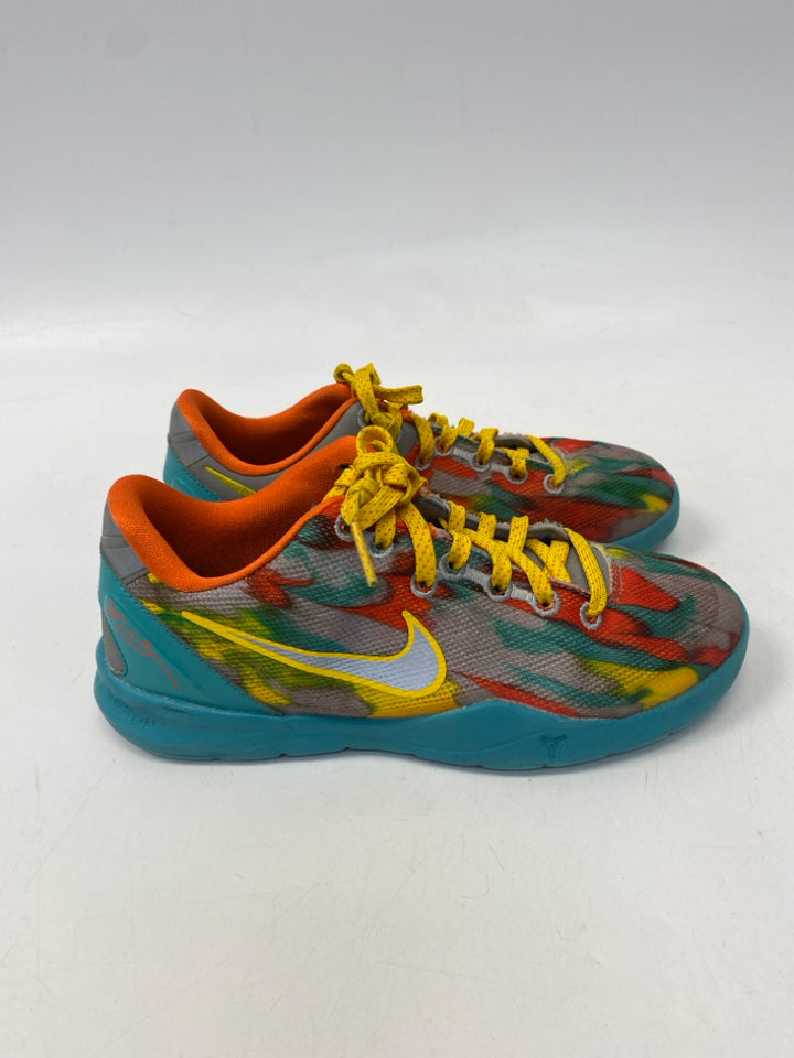 Nike SIZE 2.5 Blue/Gray Multi Color Splatter Boy&