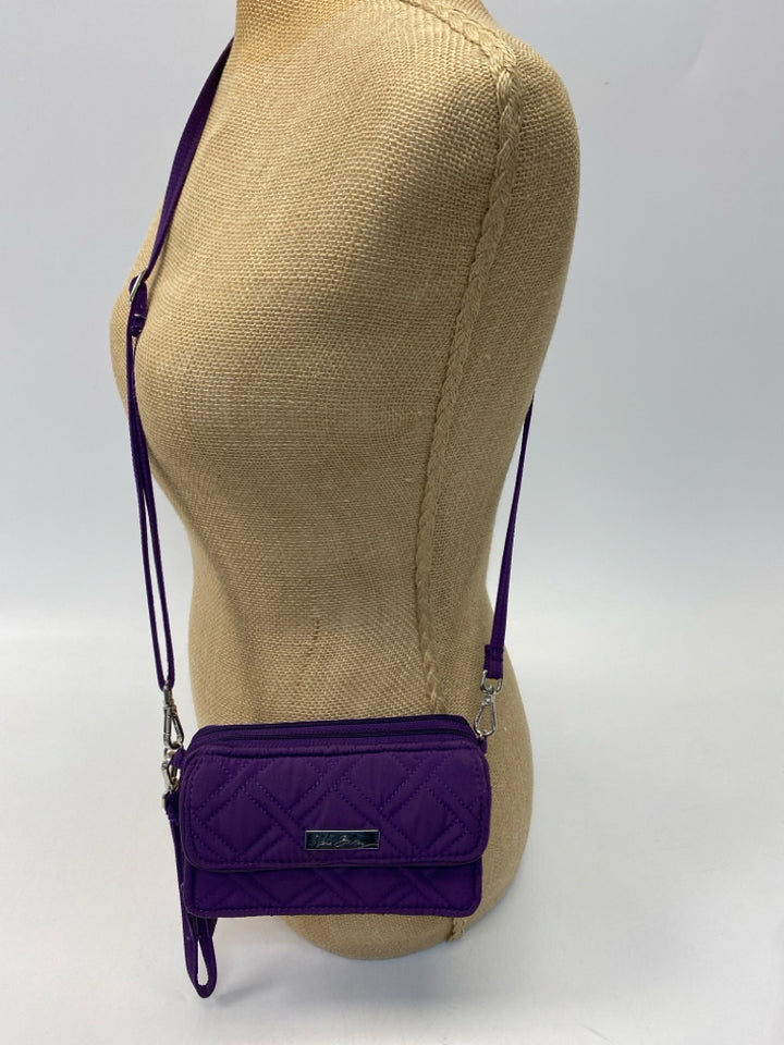 Vera Bradley Purple Quilted Fabric Crossbody