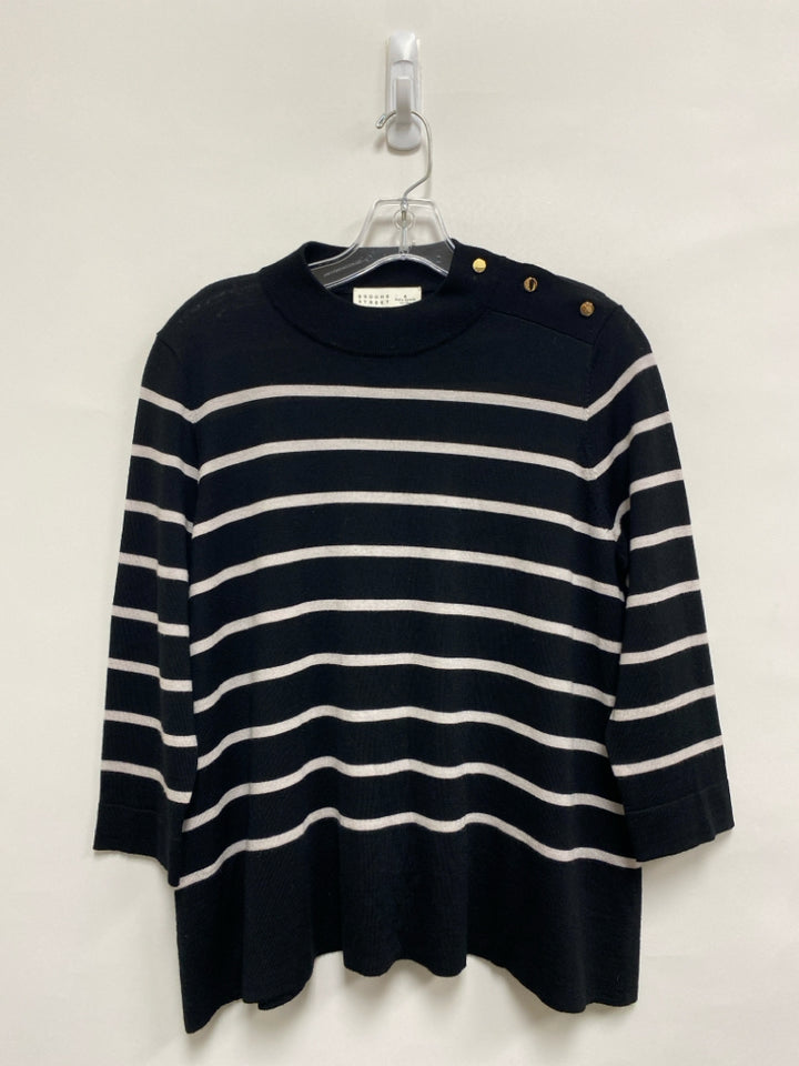 Kate Spade Size M Black/White Striped Ladies Sweater