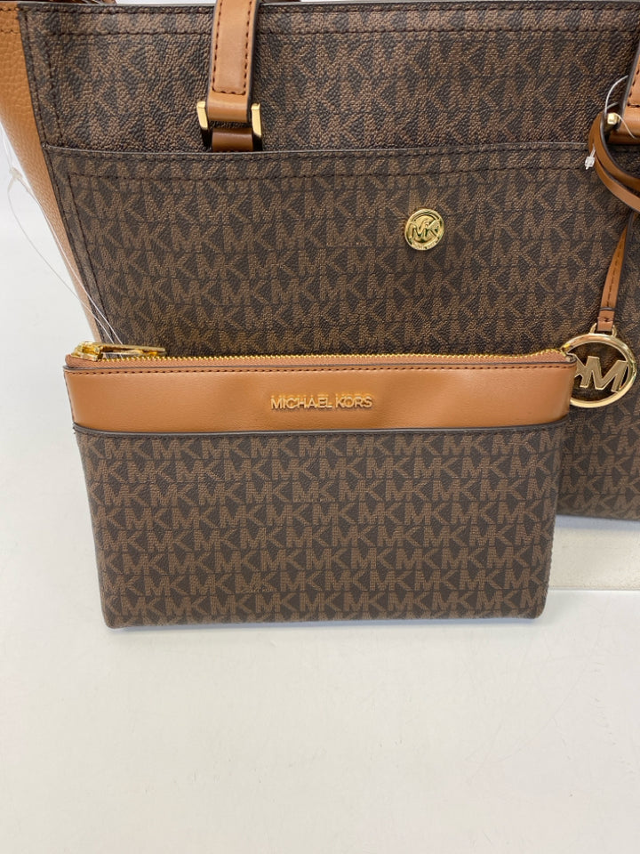 NWT Michael Kors Dark Brown Signature Tote Bag