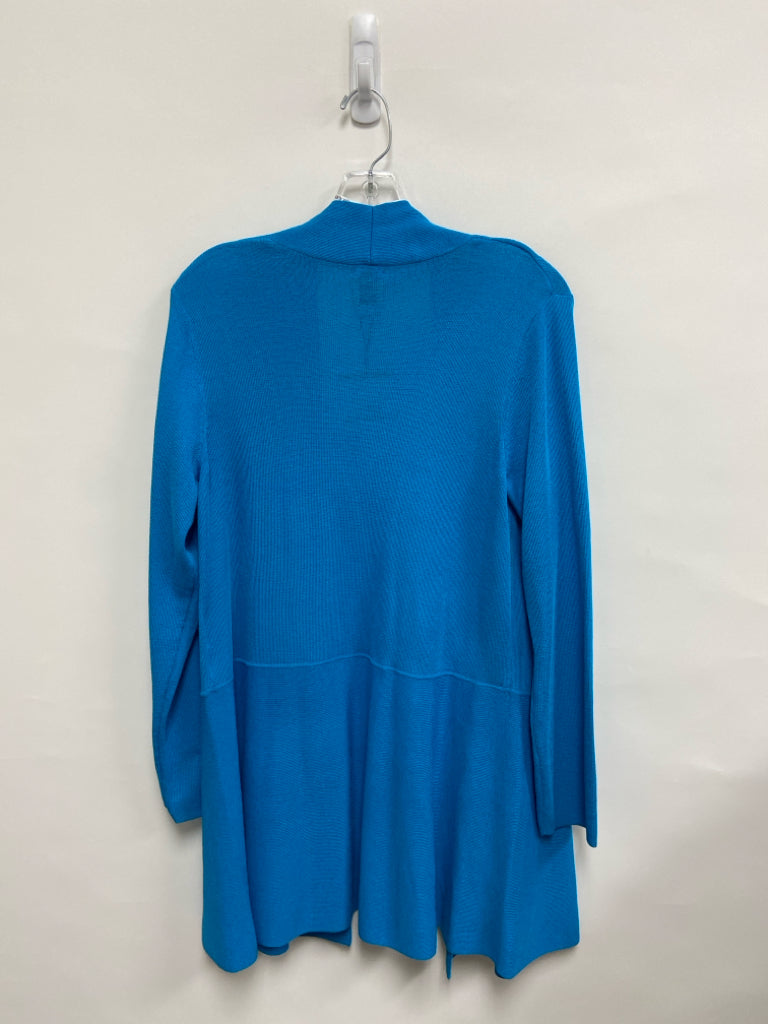 NWT Anne Klein Size L Turquoise Drape Ladies Sweater