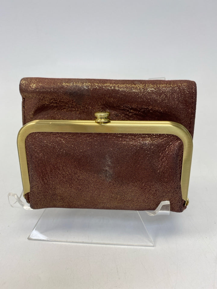 Hobo Mauve Gold Shimmery Wallet