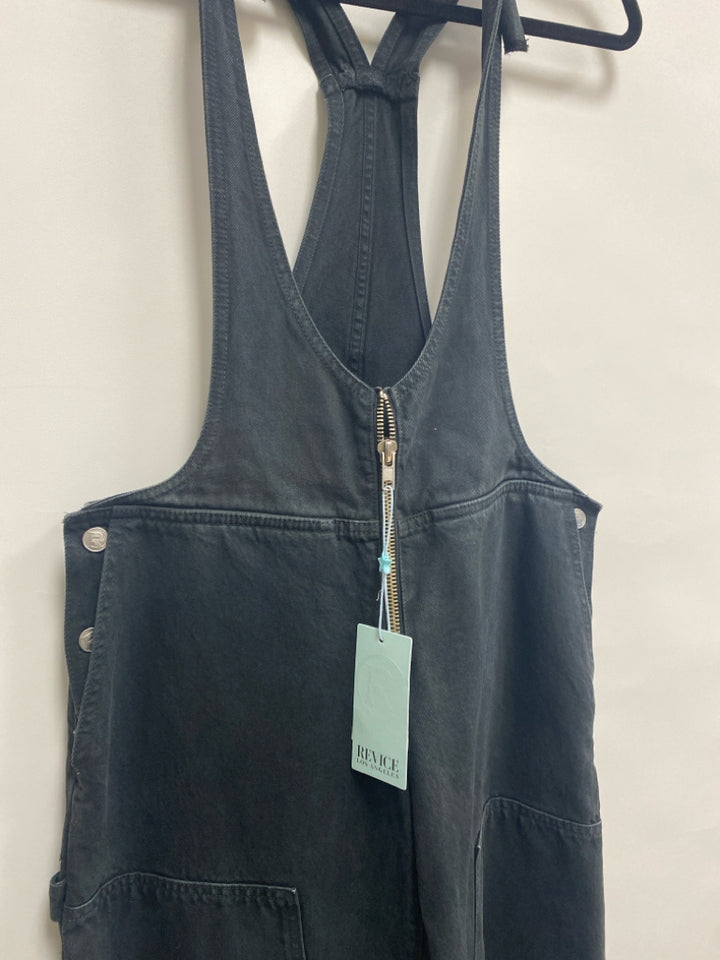 NWT Size 26 Black Denim Ladies Overalls
