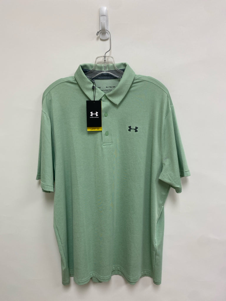 NWT Under Armour Size XL Seafoam Polo Men&
