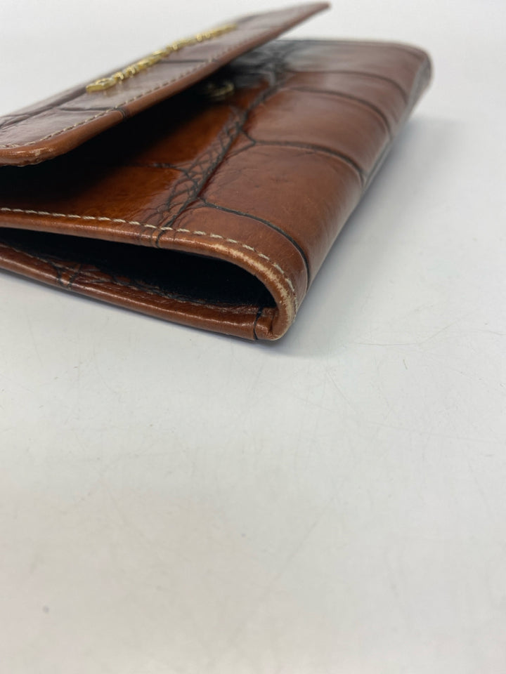 Dooney &amp; Bourke Brown Embossed Wallet