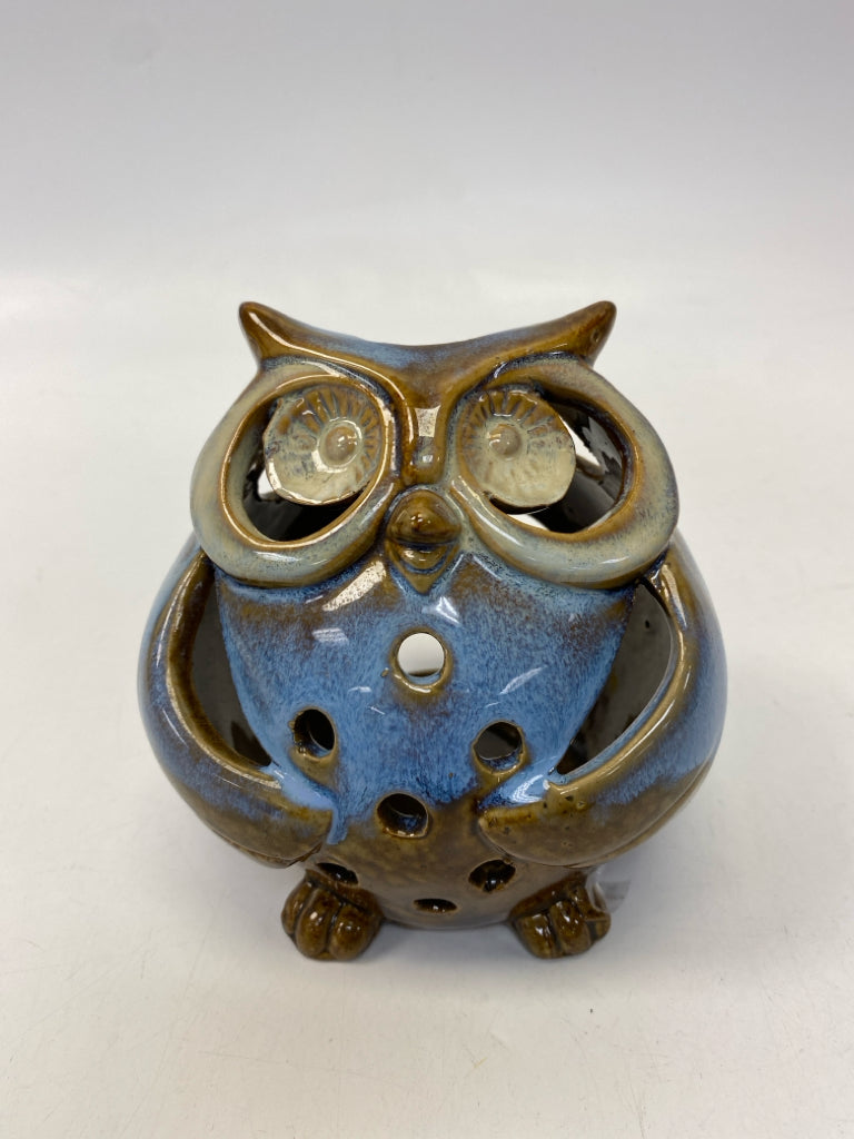 Brown Blue Candleholder(s)