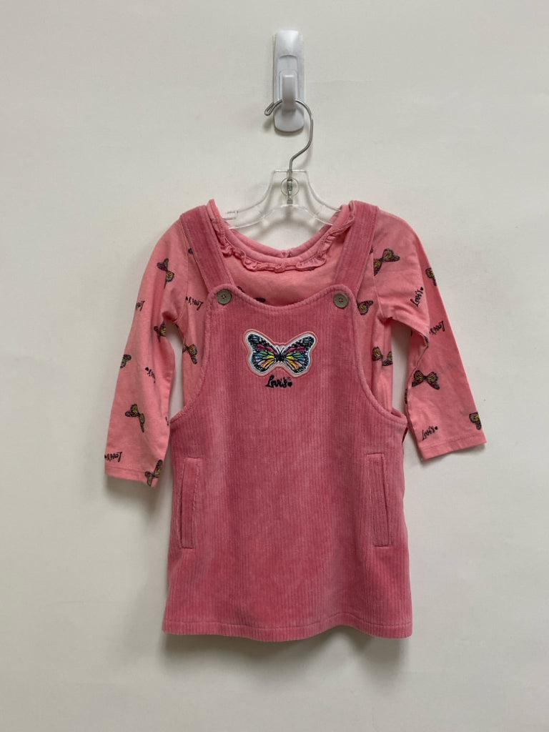 Levi SIZE 18M Pink Butterflies Corduroy Girl&