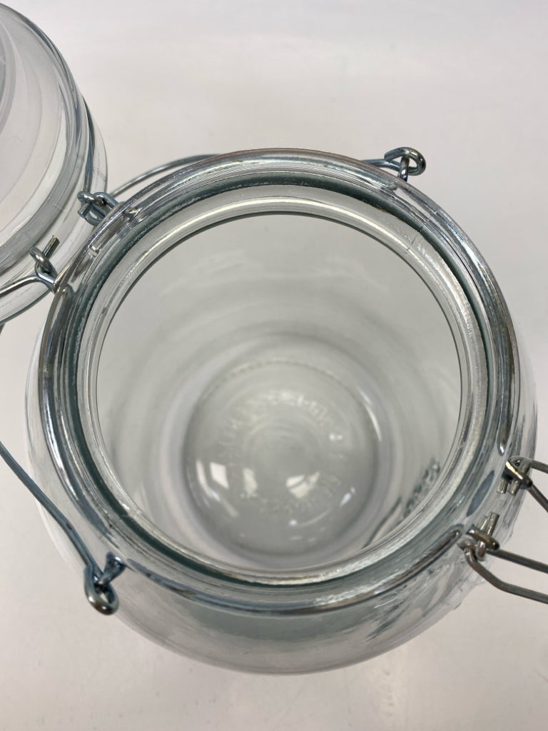 Clear Pineapples Glass Jar