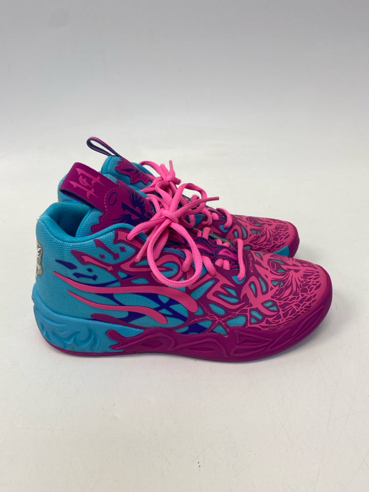Puma SIZE 3 Blue Neon Pnk Hornets Boy&