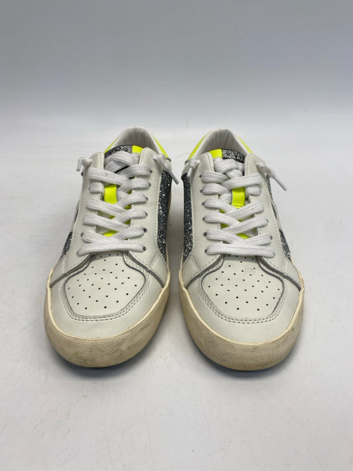 Vintage Havana US Shoe Size 9 White Silver Glitter Sneakers