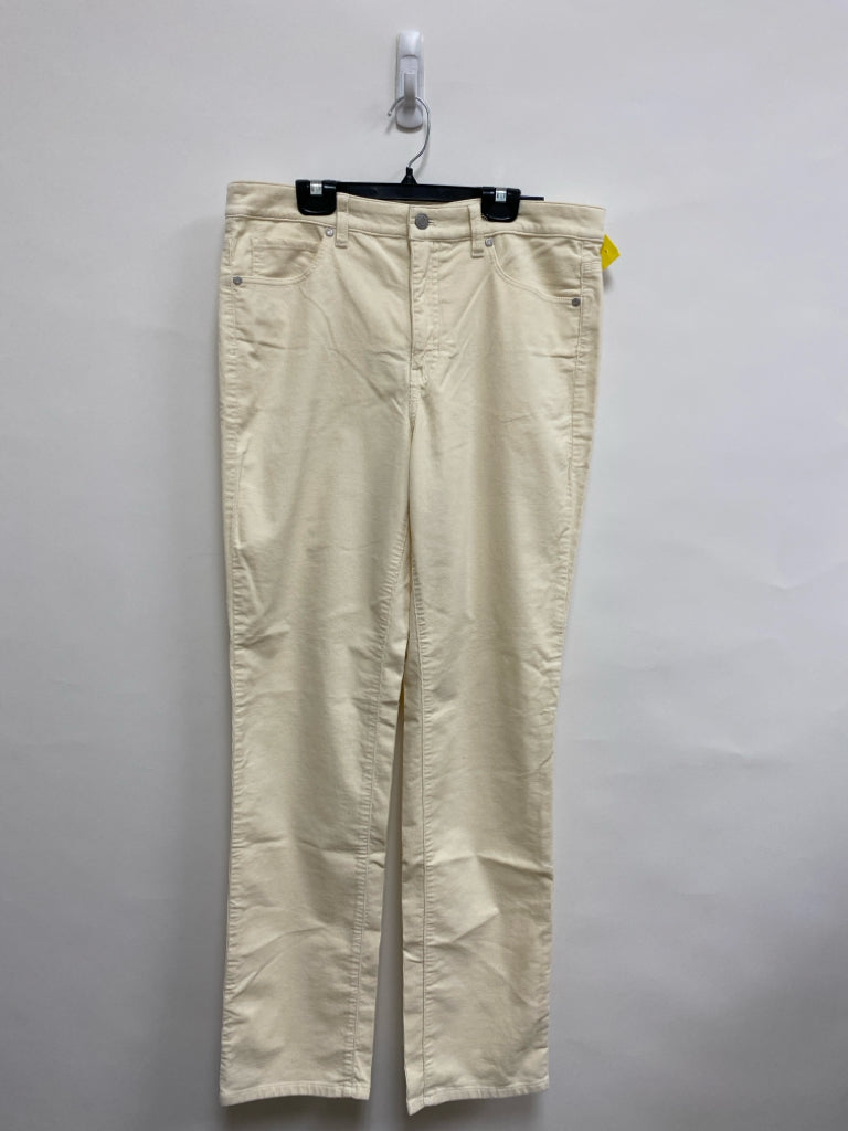 Talbots Size 8 Cream Corduroy Ladies Pants